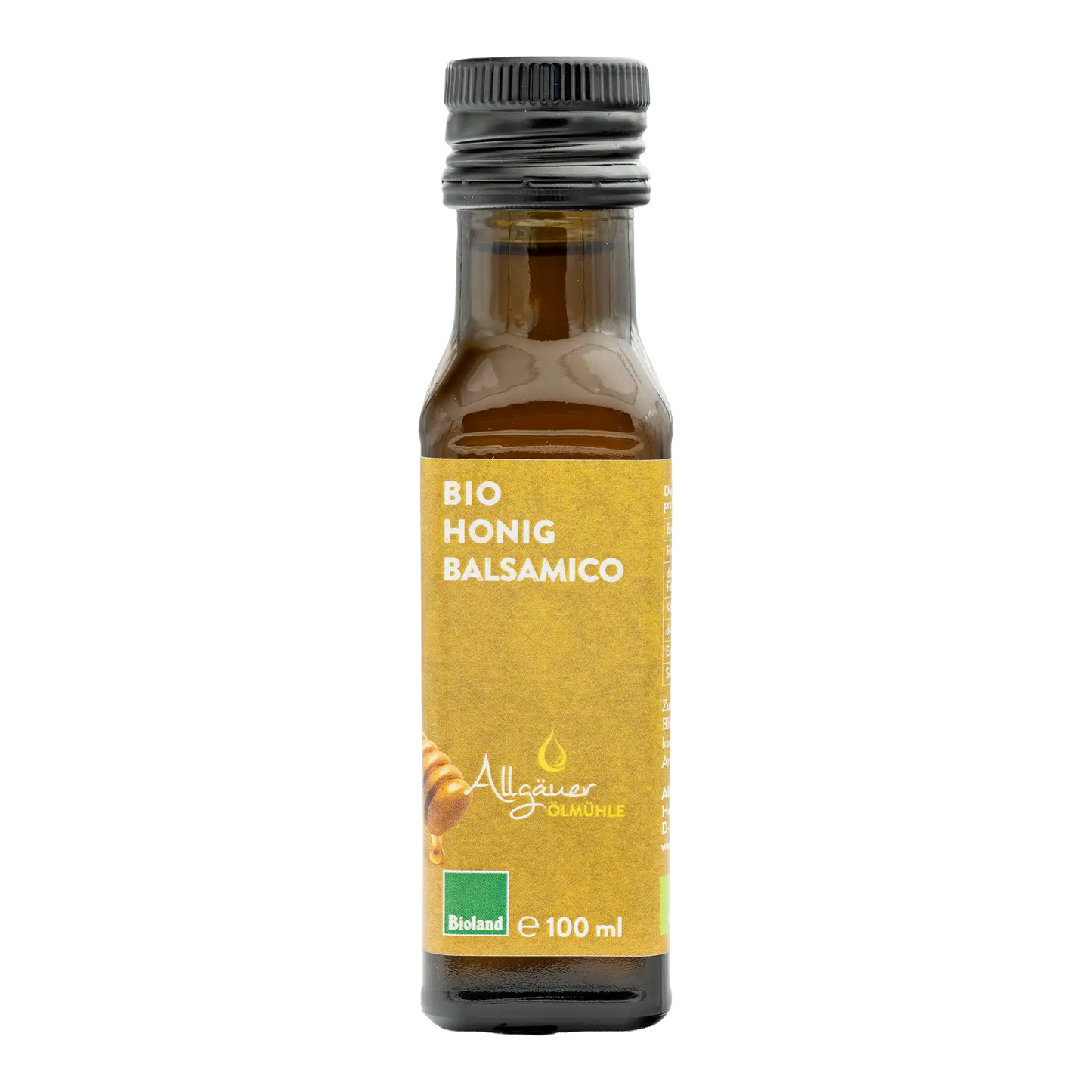 Allgäuer Ölmühle Bio Honigbalsamico 100 ml Flasche