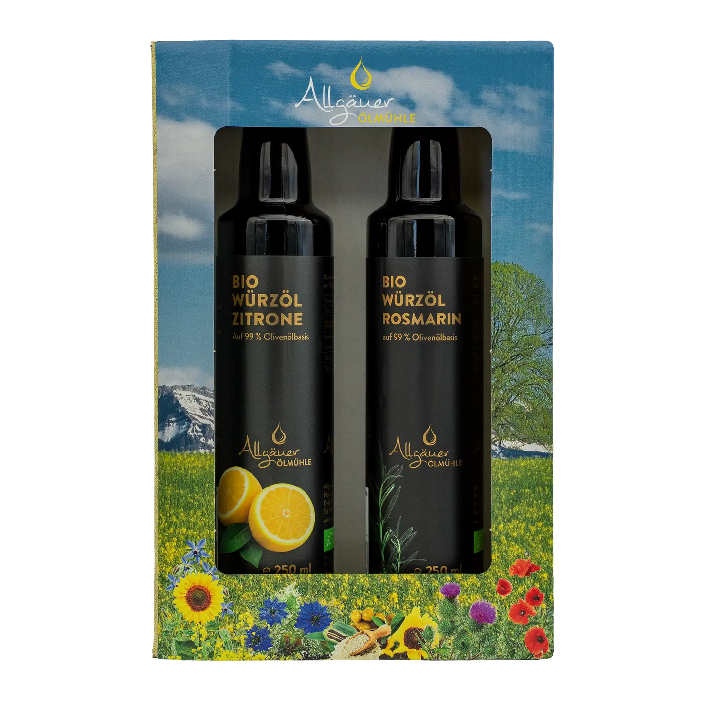 Allgäuer Ölmühle Bio Genießerbox 2 x 250 ml