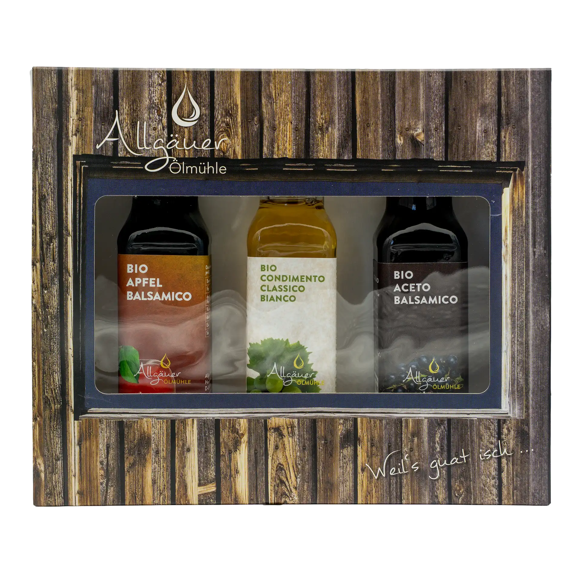 Allgäuer Ölmühle Bio Genießerbox Essige 3 x 100 ml