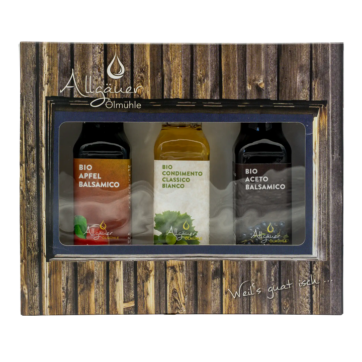 Allgäuer Ölmühle Bio Genießerbox Essige 3 x 100 ml