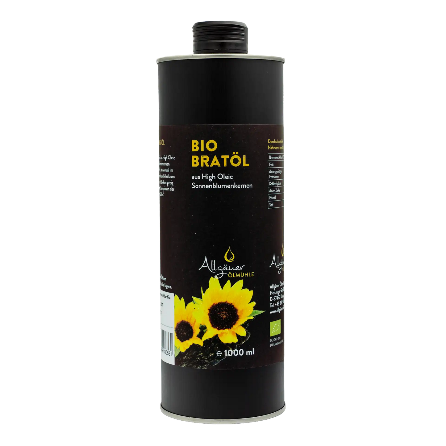 Allgäuer Ölmühle Bio Bratöl 1000 ml Dose