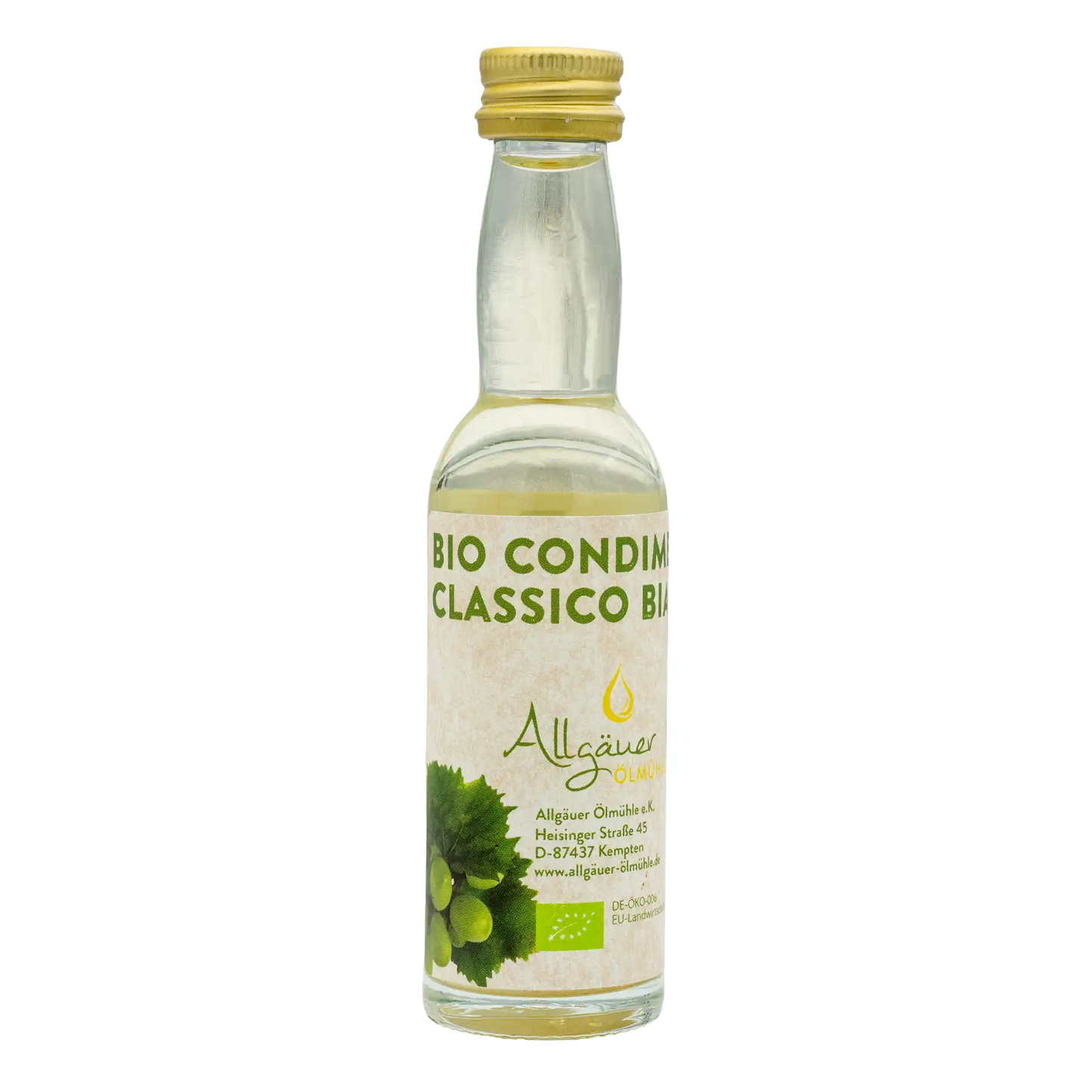 Allgäuer Ölmühle Bio Condimento Bianco 40 ml Flasche