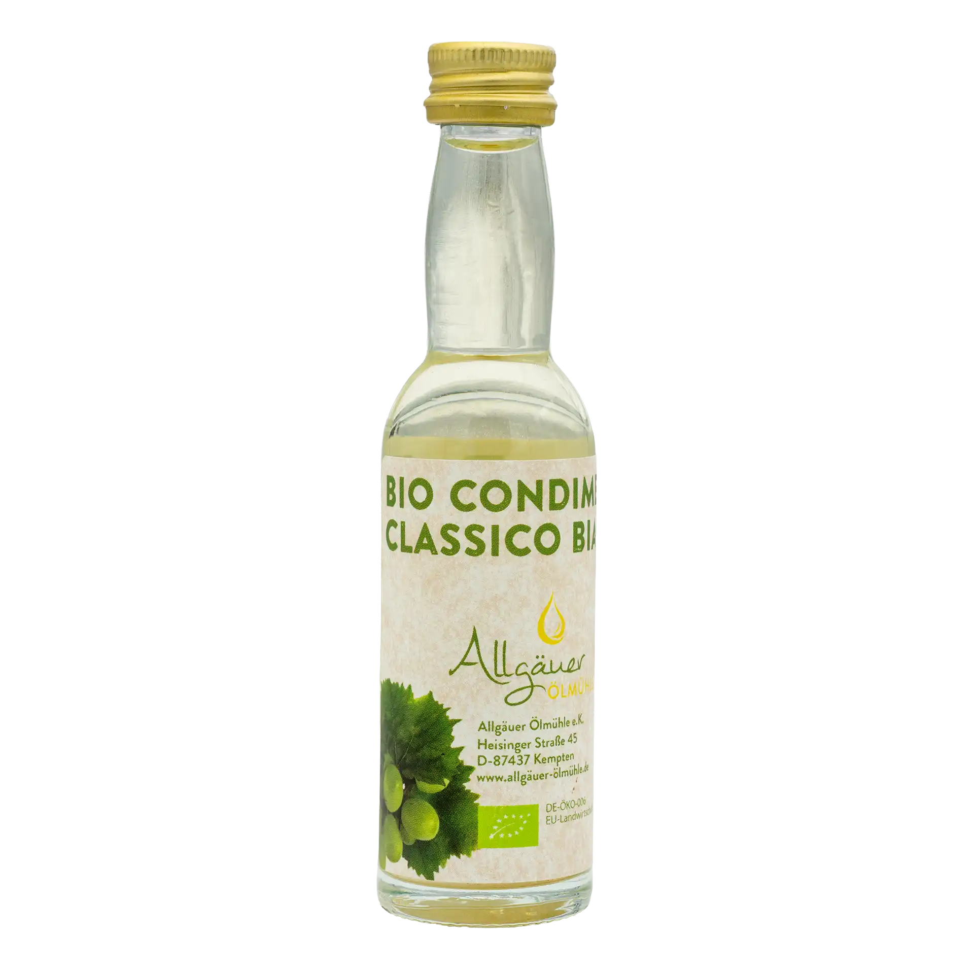 Allgäuer Ölmühle Bio Condimento Bianco 40 ml Flasche