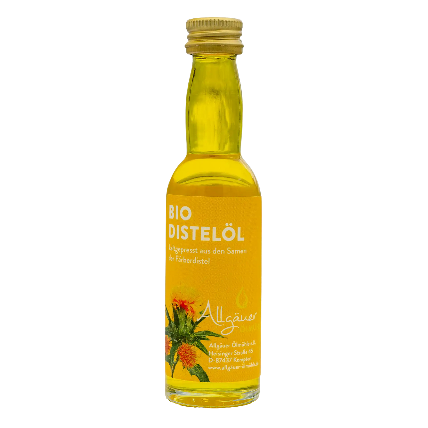 Allgäuer Ölmühle Bio Distelöl 40 ml Flasche