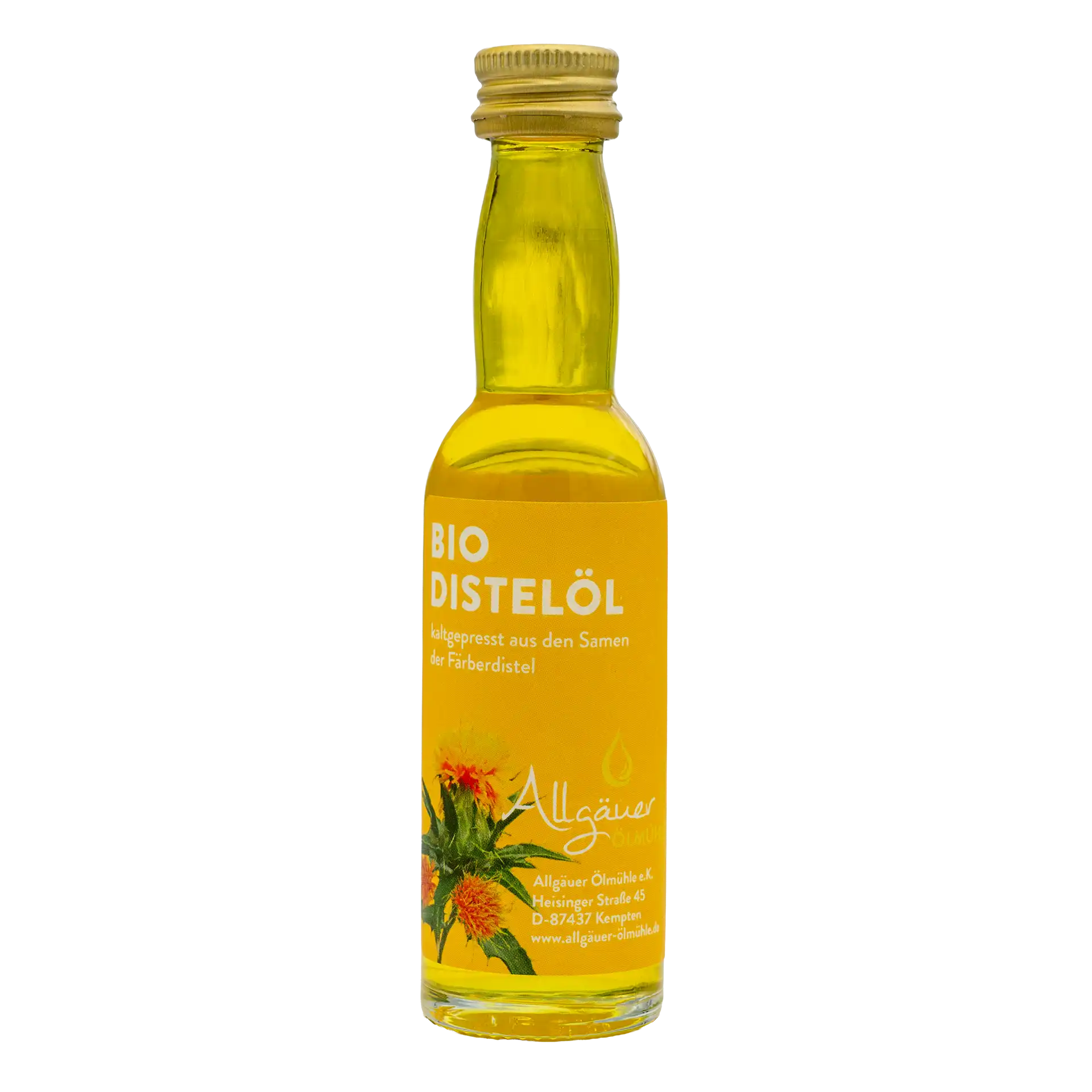 Allgäuer Ölmühle Bio Distelöl 40 ml Flasche