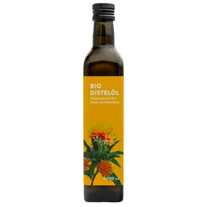 Allgäuer Ölmühle Bio Distelöl 500 ml Flasche