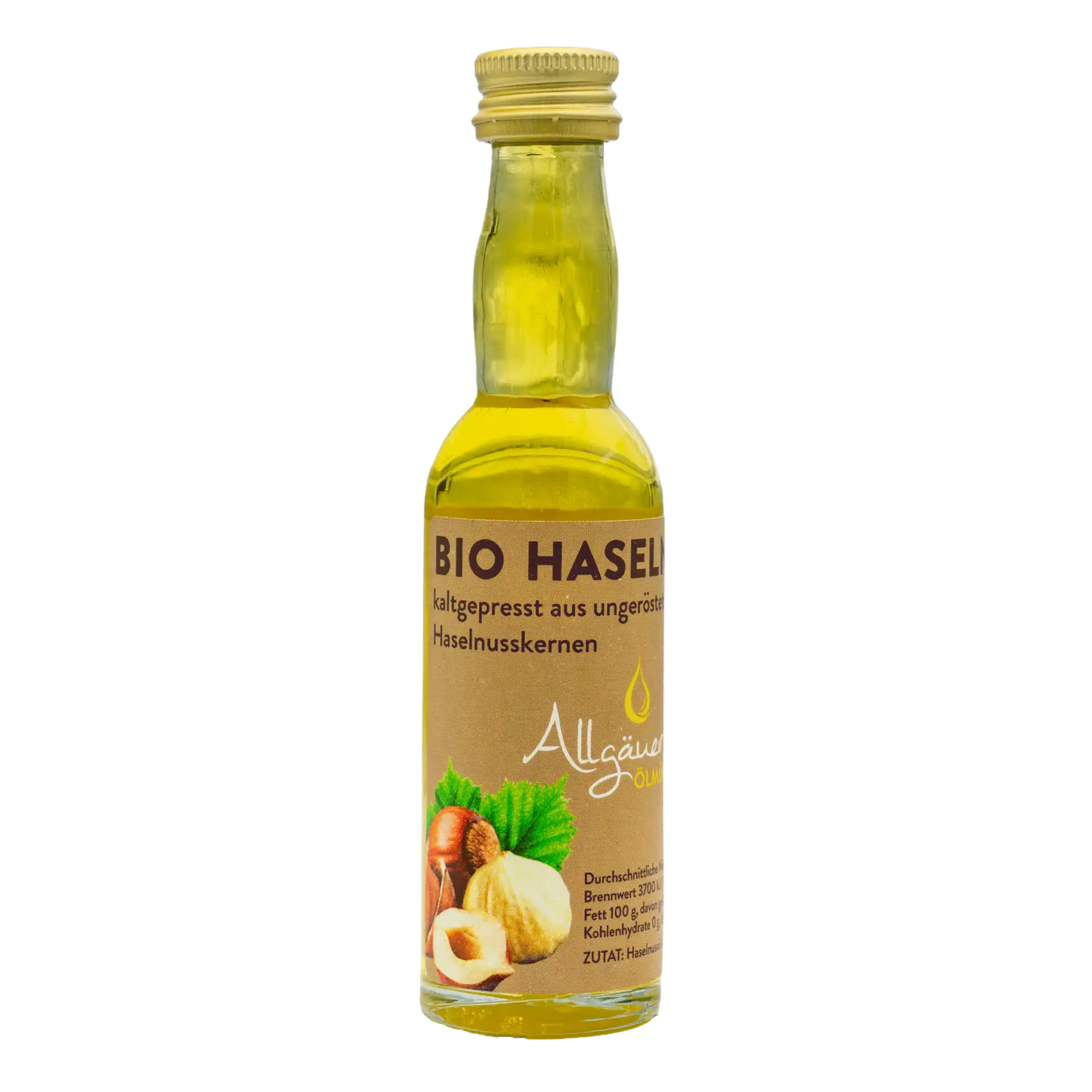 Allgäuer Ölmühle Bio Haselnussöl 40 ml Flasche