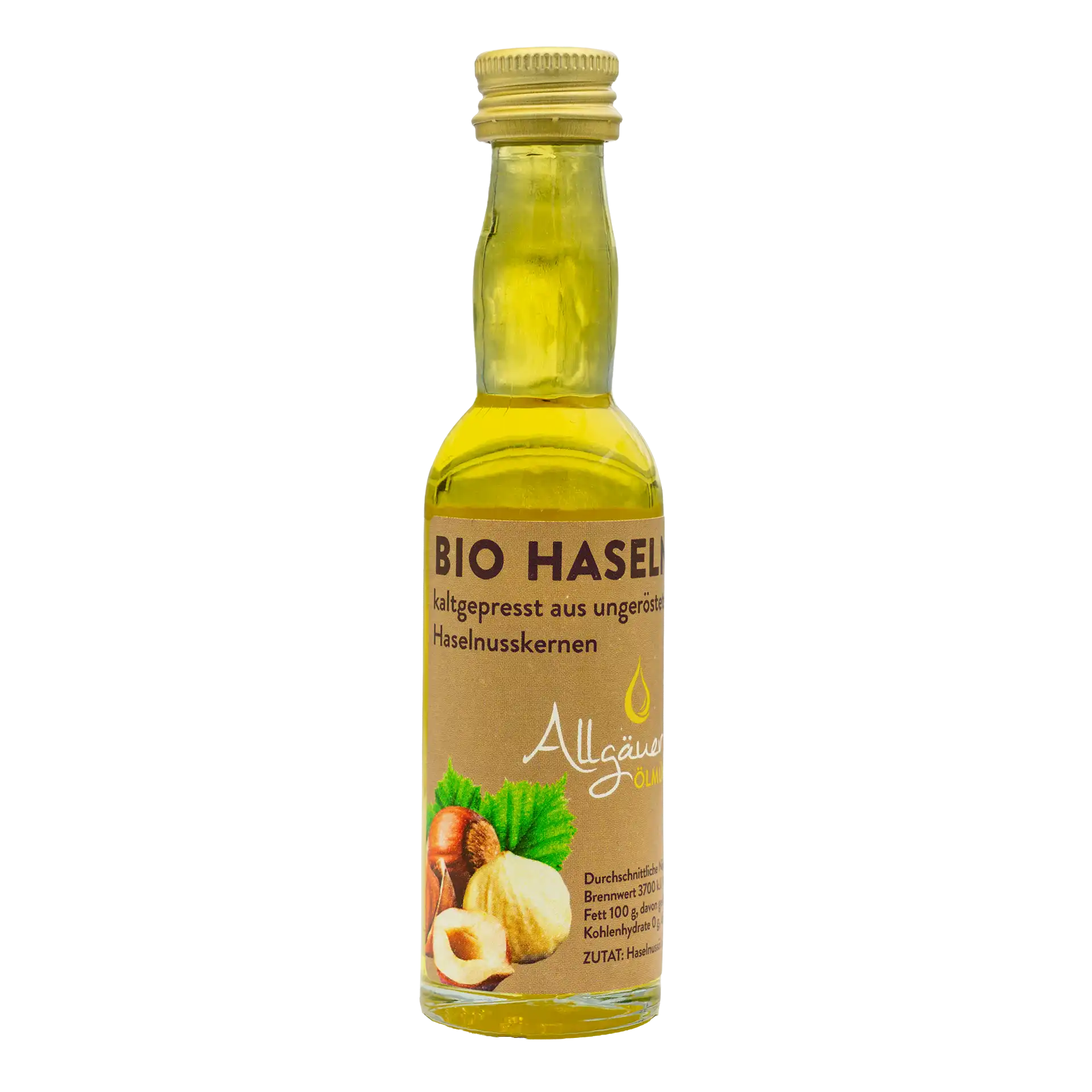 Allgäuer Ölmühle Bio Haselnussöl 40 ml Flasche