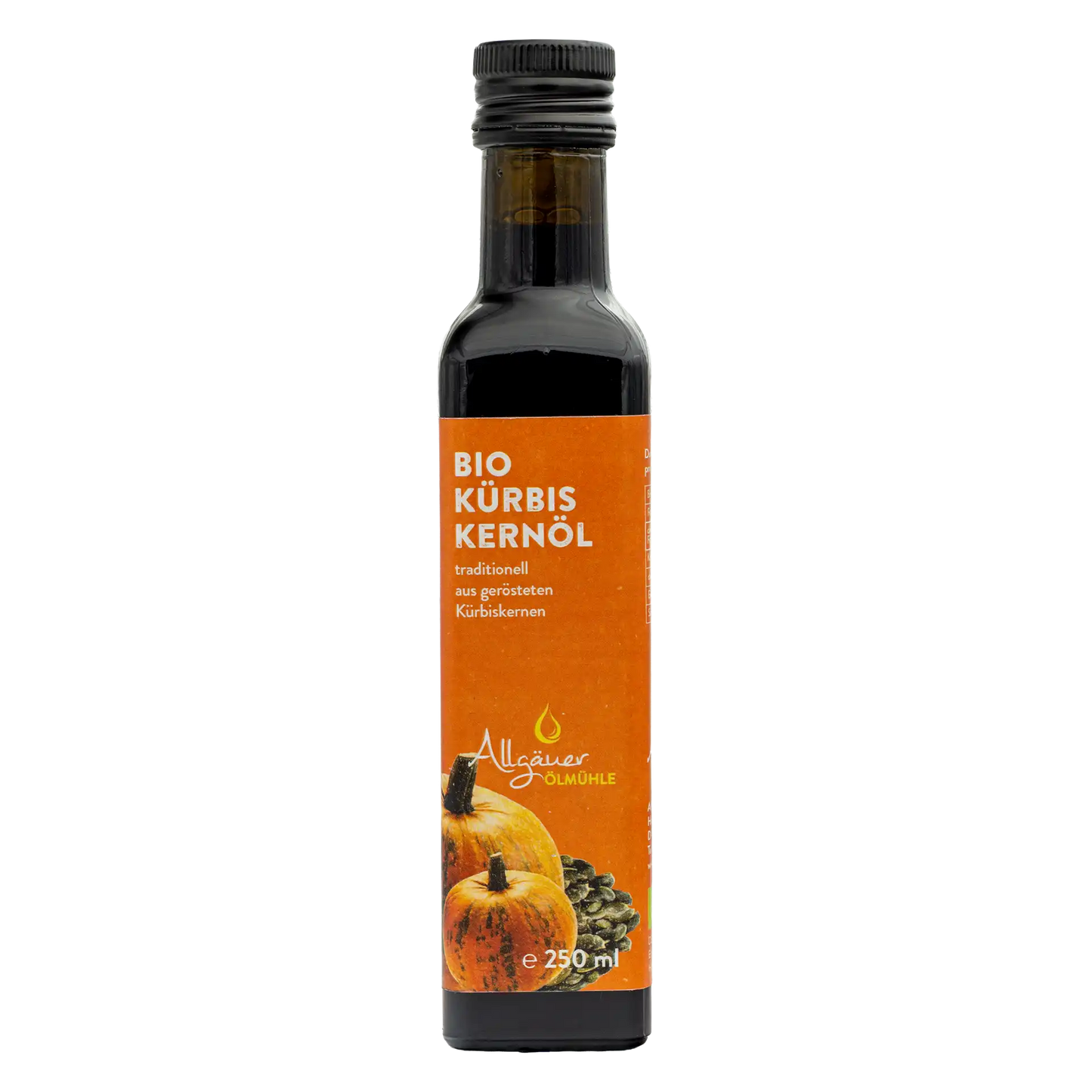 Allgäuer Ölmühle Bio Kürbiskernöl geröstet 250 ml Flasche
