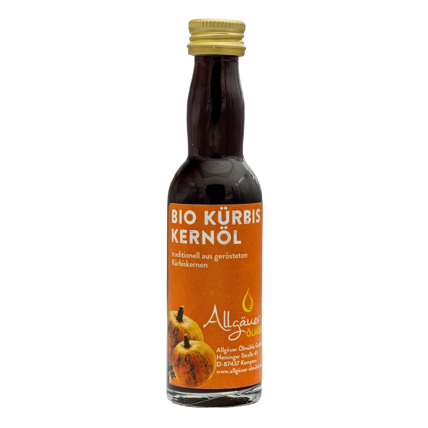 Allgäuer Ölmühle Bio Kürbiskernöl geröstet 40 ml Flasche