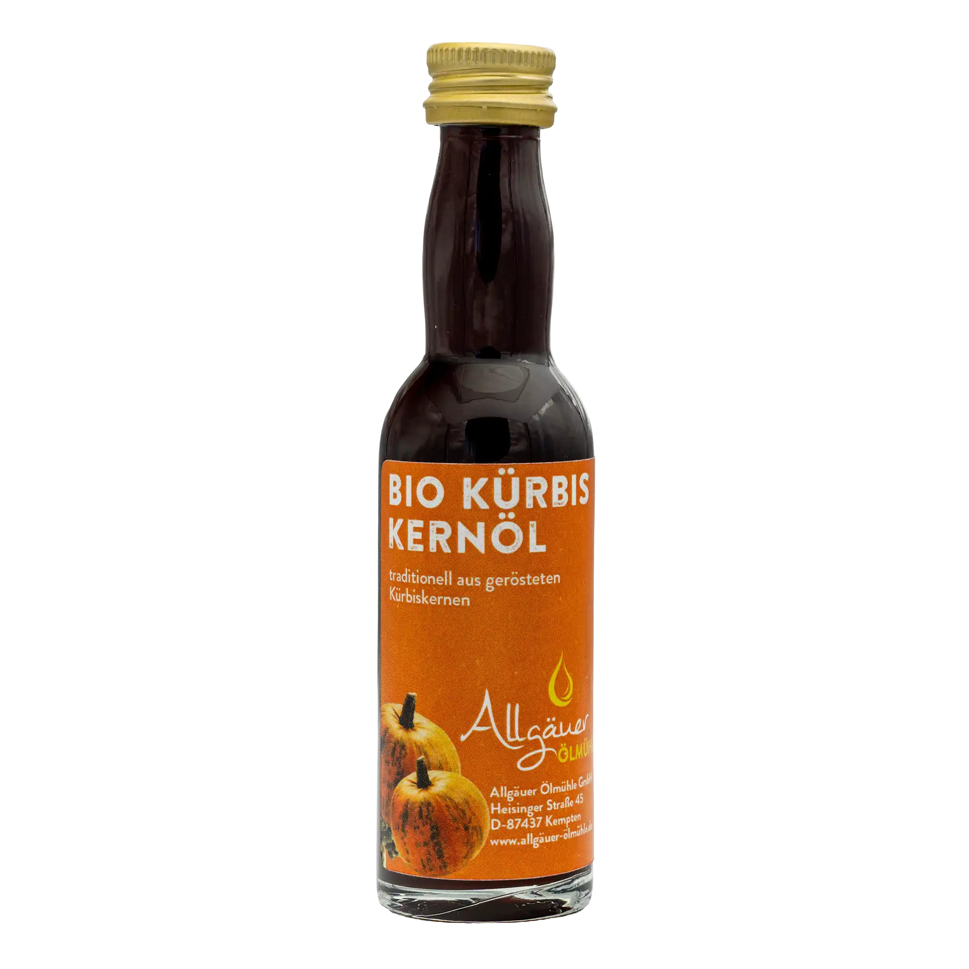 Allgäuer Ölmühle Bio Kürbiskernöl geröstet 40 ml Flasche
