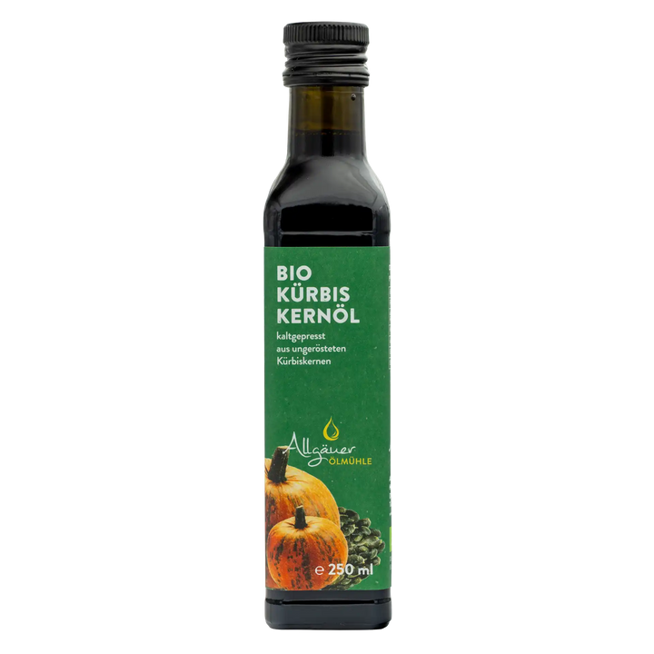 Allgäuer Ölmühle Bio Kürbiskernöl ungeröstet 250 ml Flasche