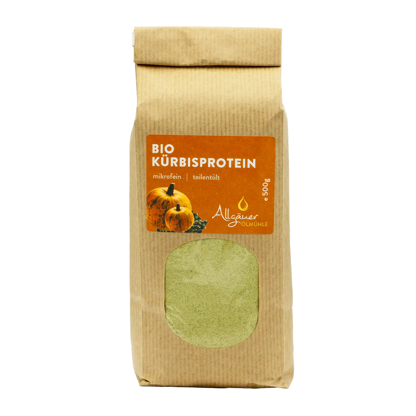 Allgäuer Ölmühle Bio Kürbisprotein 500 g Beutel