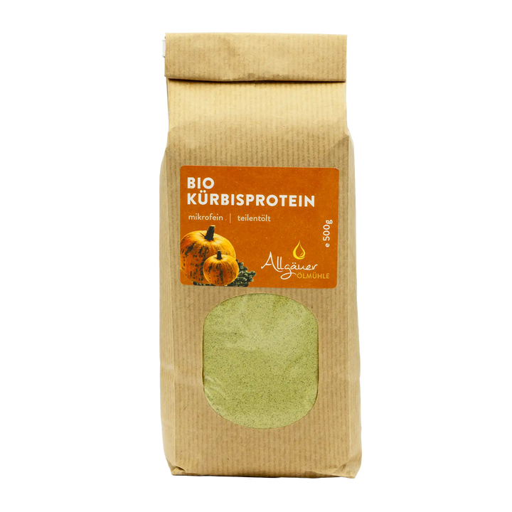 Allgäuer Ölmühle Bio Kürbisprotein 500 g Beutel