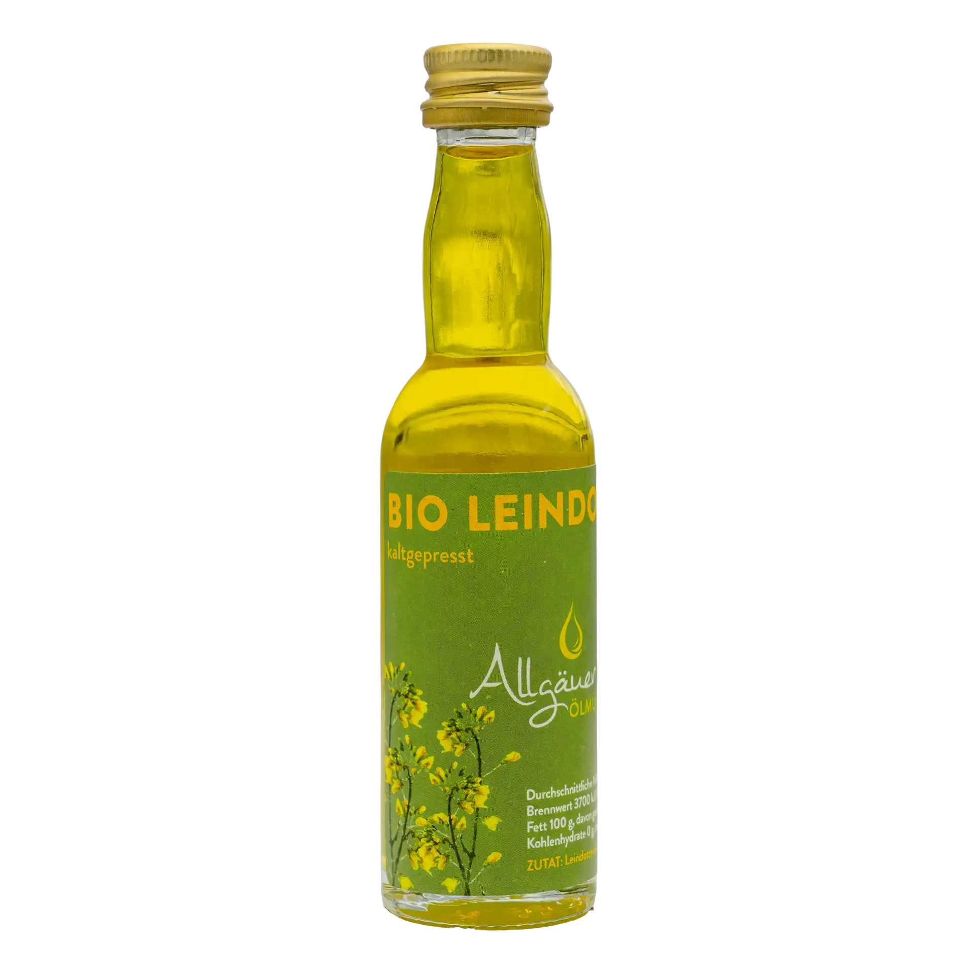 Allgäuer Ölmühle Bio Leindotteröl 40 ml Flasche