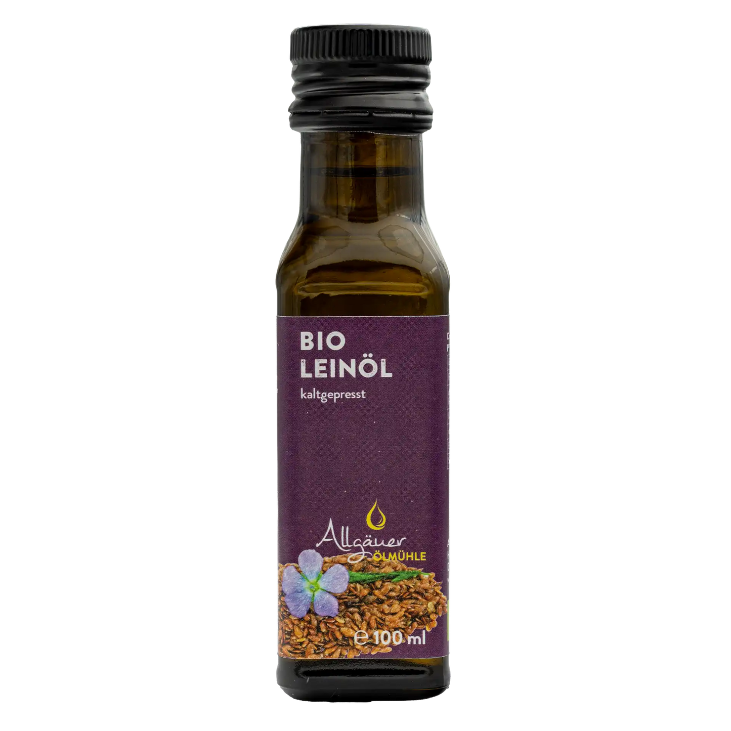 Allgäuer Ölmühle Bio Leinöl 100 ml Flasche