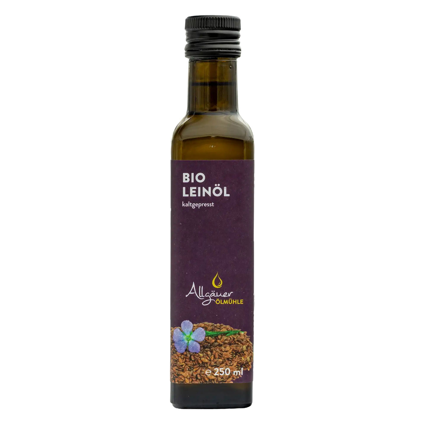 Allgäuer Ölmühle Bio Leinöl 250 ml Flasche