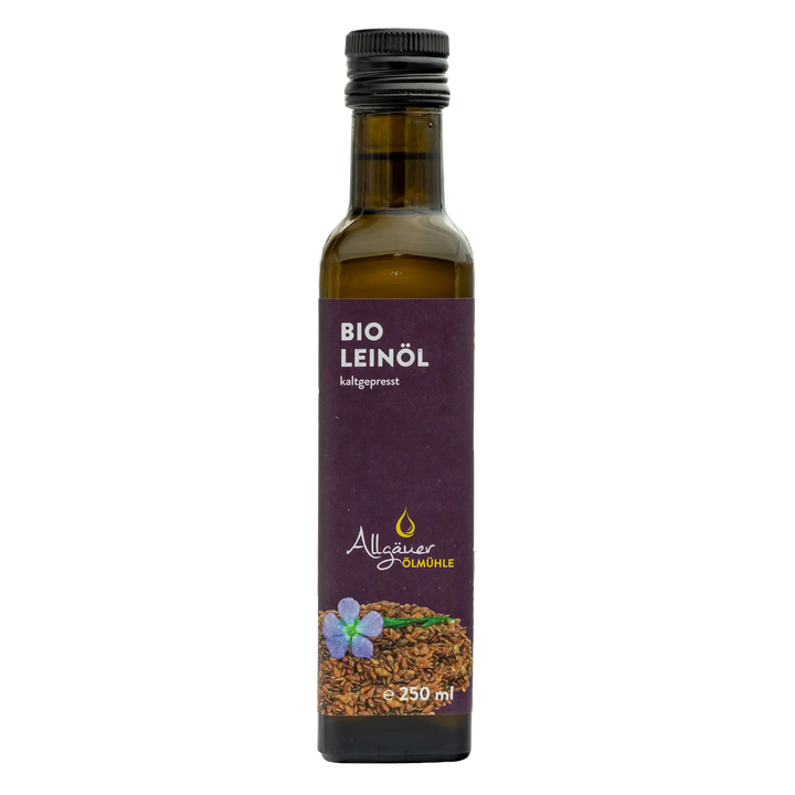 Allgäuer Ölmühle Bio Leinöl 250 ml Flasche