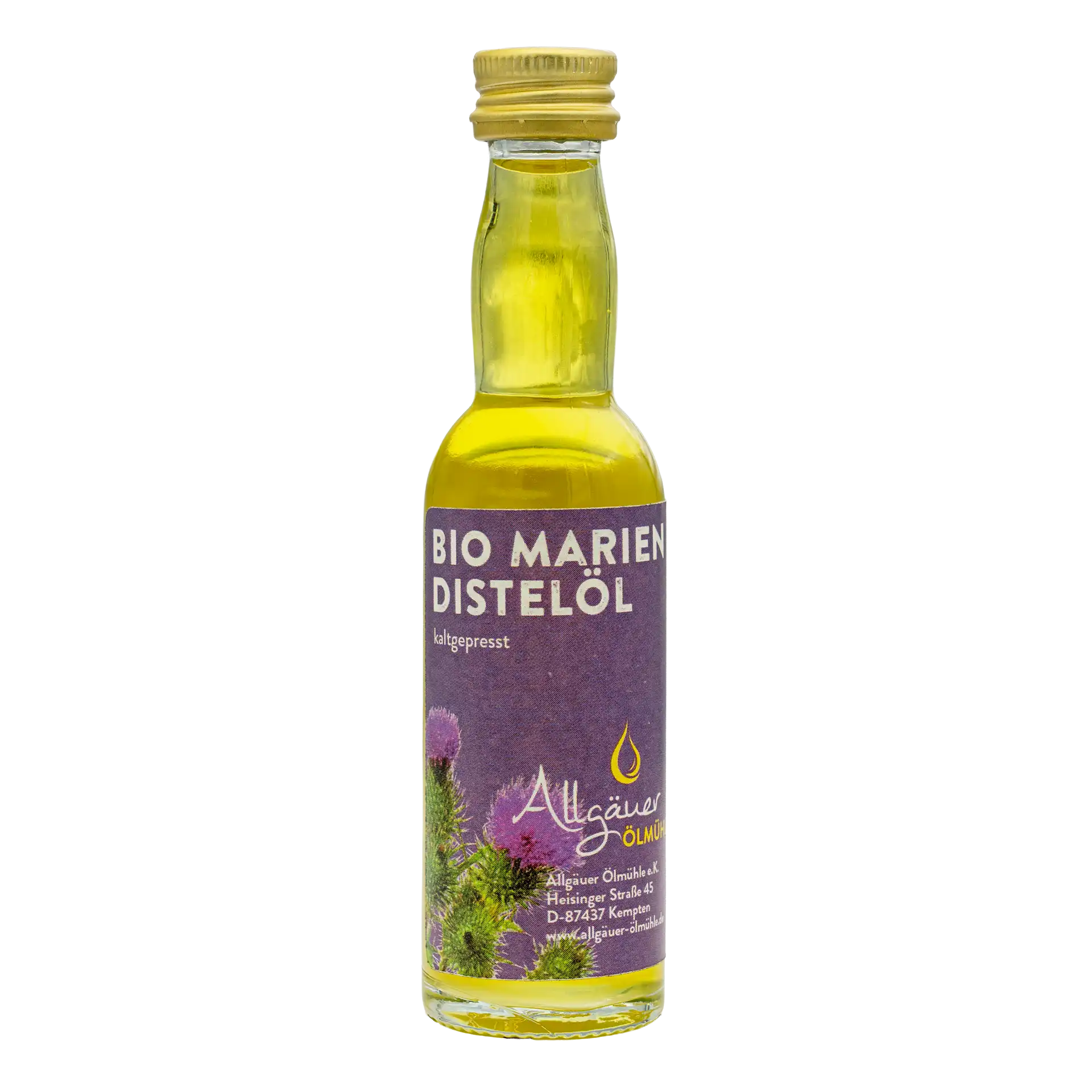 Allgäuer Ölmühle Bio Mariendistelöl 40 ml Flasche