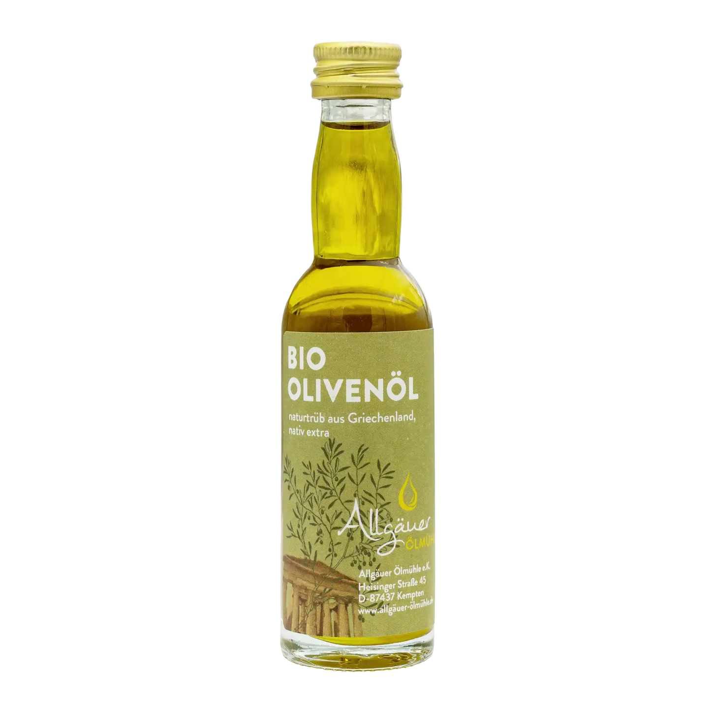 Allgäuer Ölmühle Bio Olivenöl Griechenland 40 ml Flasche