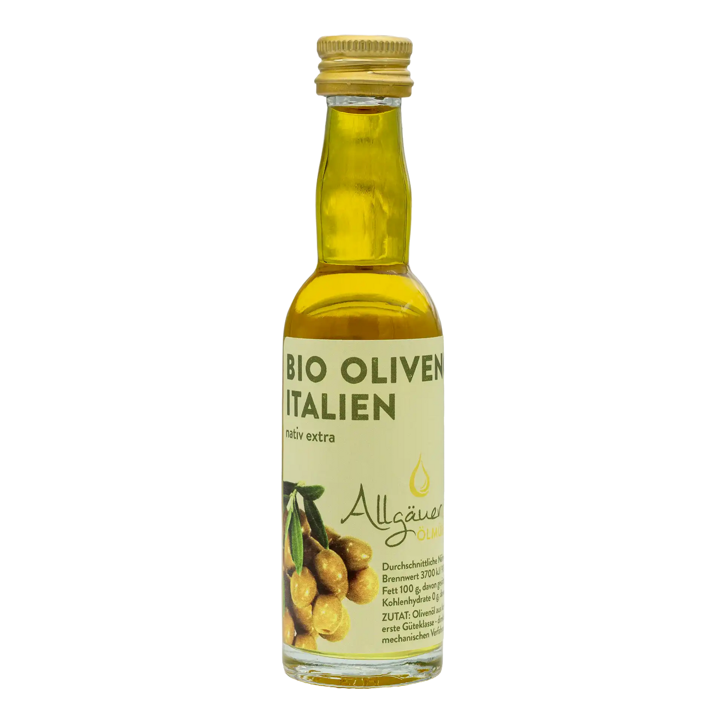 Allgäuer Ölmühle Bio Olivenöl Italien 40 ml Flasche
