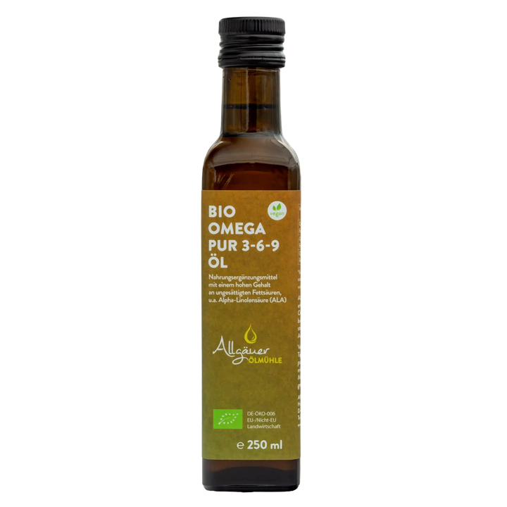 Allgäuer Ölmühle Bio Omega Pur 3-6-9 Öl 250 ml Flasche
