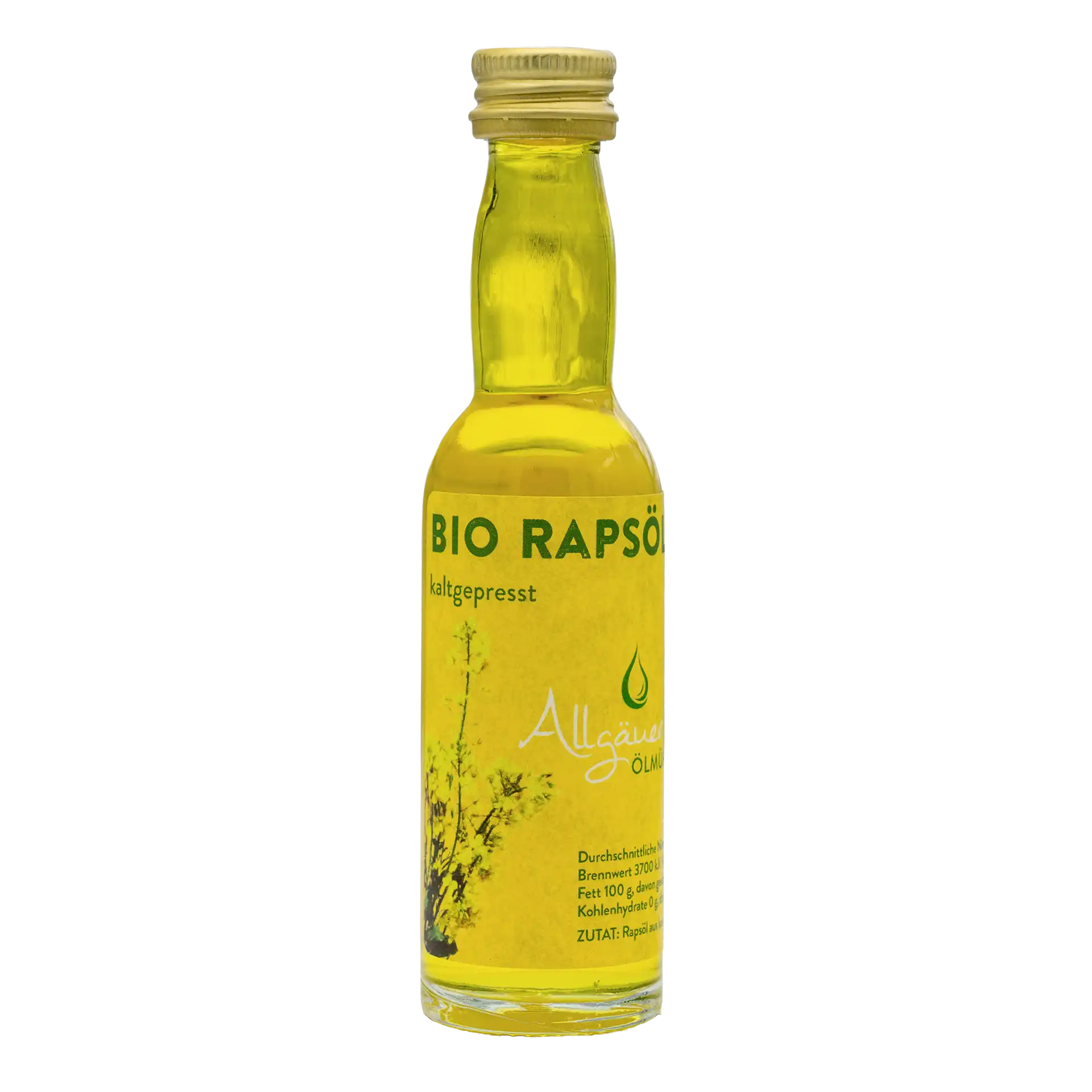 Allgäuer Ölmühle Bio Rapsöl 40 ml Flasche
