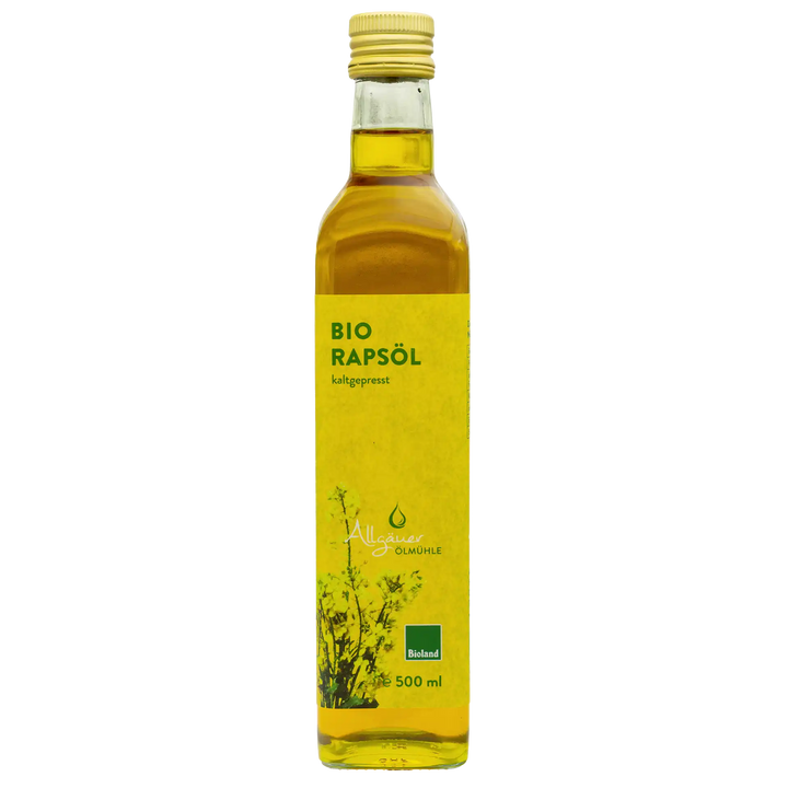 Allgäuer Ölmühle Bio Rapsöl 500 ml Flasche