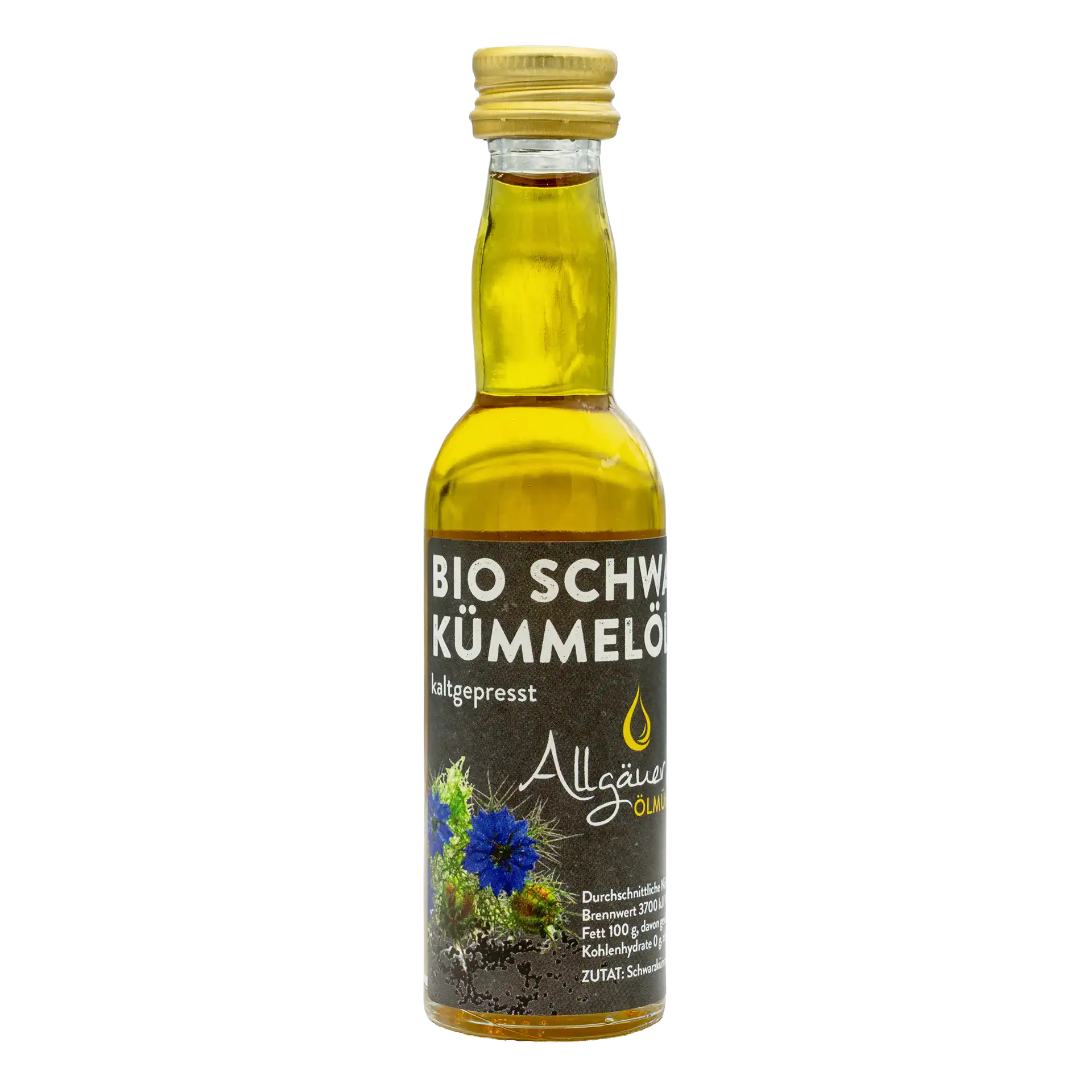 Allgäuer Ölmühle Bio Schwarzkümmelöl 40 ml Flasche