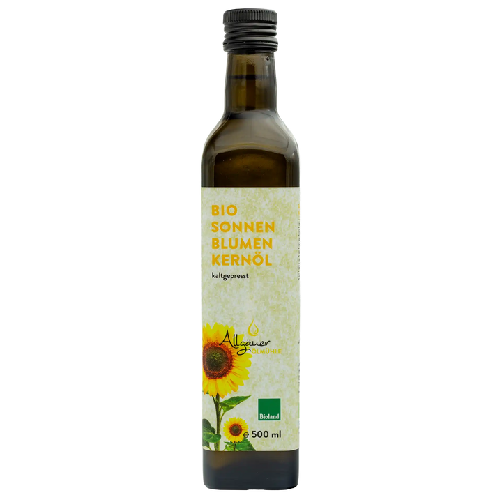 Allgäuer Ölmühle Bio Sonnenblumenöl 500 ml Flasche