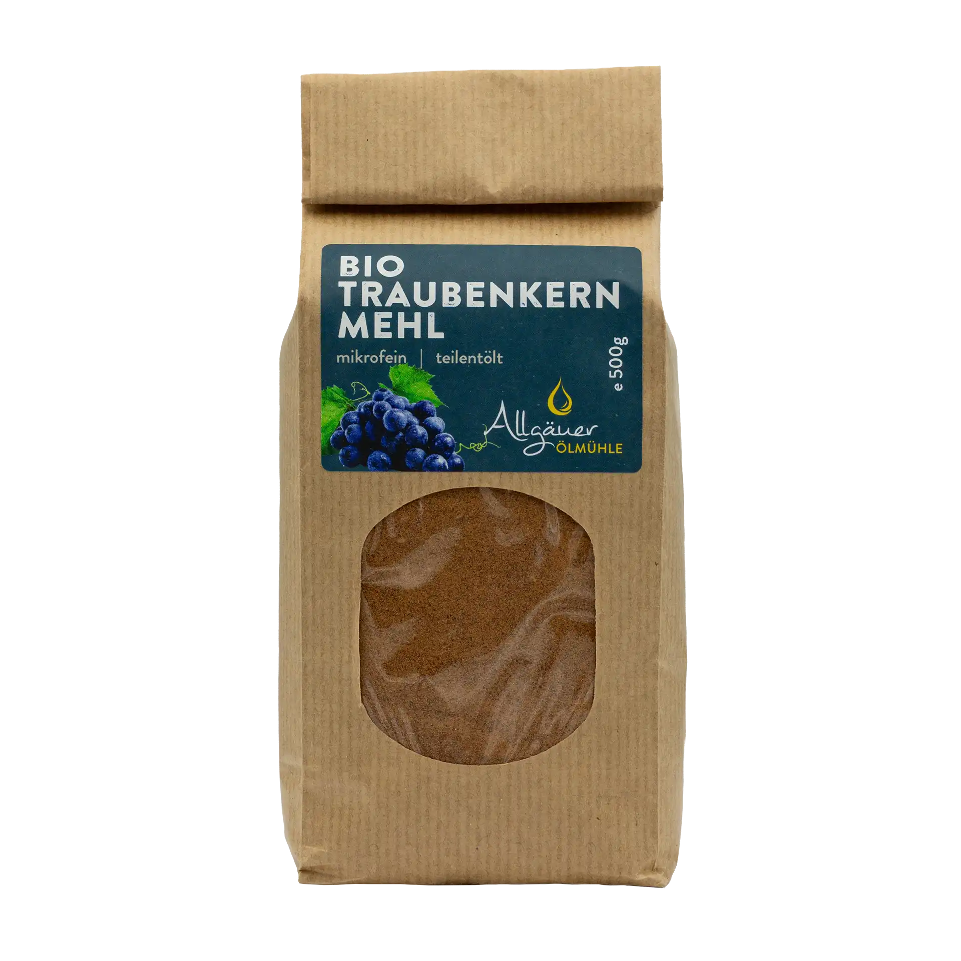 Allgäuer Ölmühle Bio Traubenkernmehl 500 g Beutel