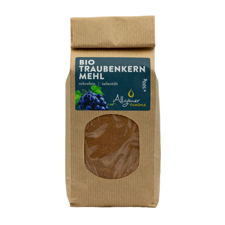 Allgäuer Ölmühle Bio Traubenkernmehl 500 g Beutel