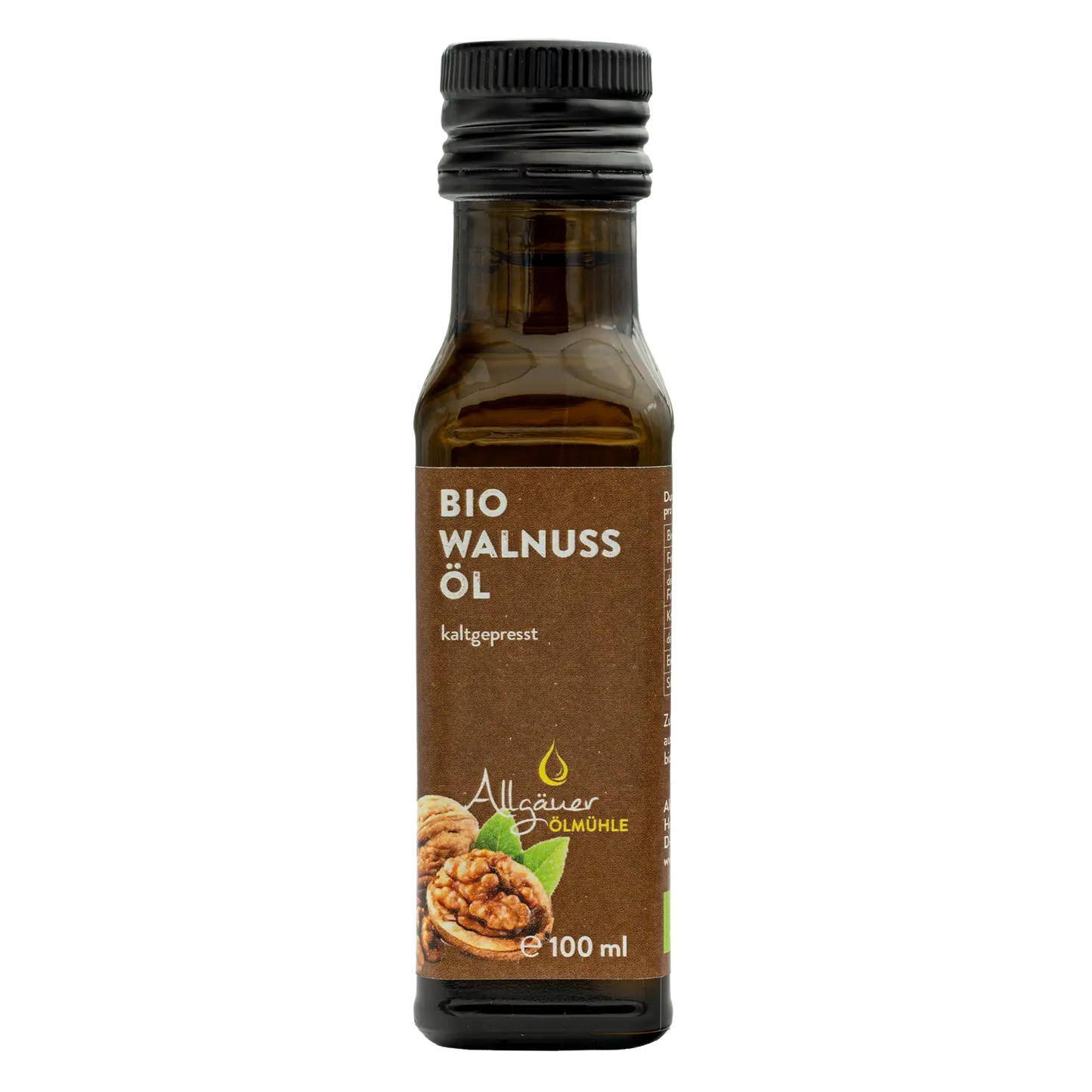 Allgäuer Ölmühle Bio Walnussöl 100 ml Flasche