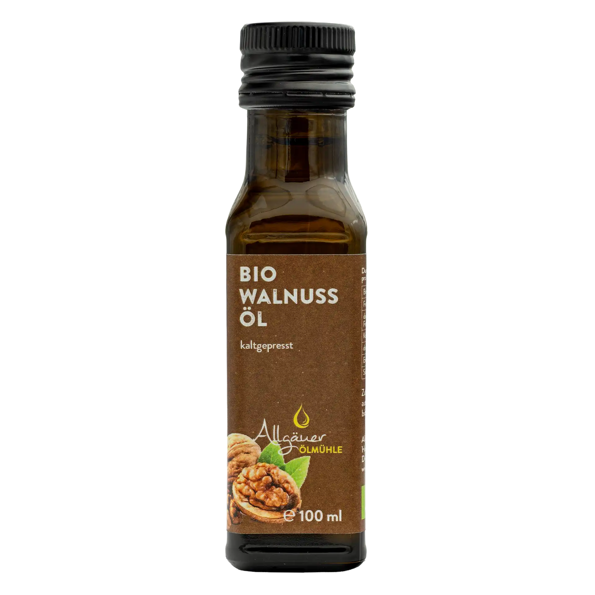 Allgäuer Ölmühle Bio Walnussöl 100 ml Flasche