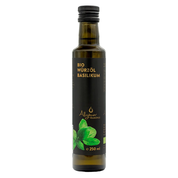 Allgäuer Ölmühle Bio Würzöl Basilikum 250 ml Flasche