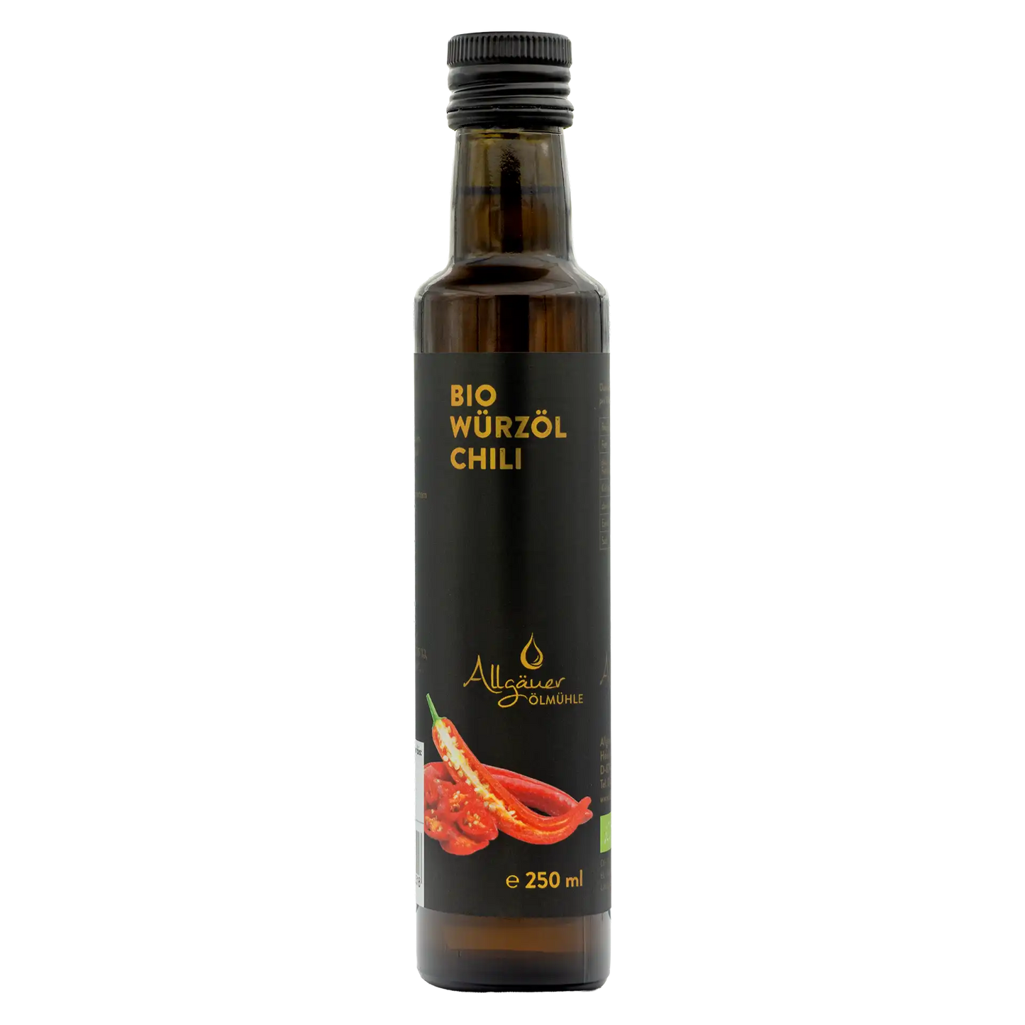 Allgäuer Ölmühle Bio Würzöl Chili 250 ml Flasche