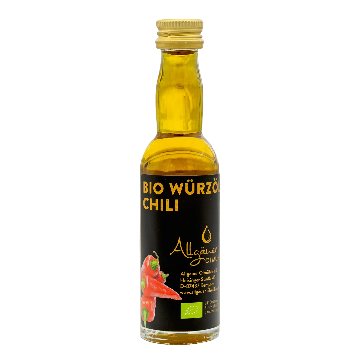 Allgäuer Ölmühle Bio Würzöl Chili 40 ml Flasche
