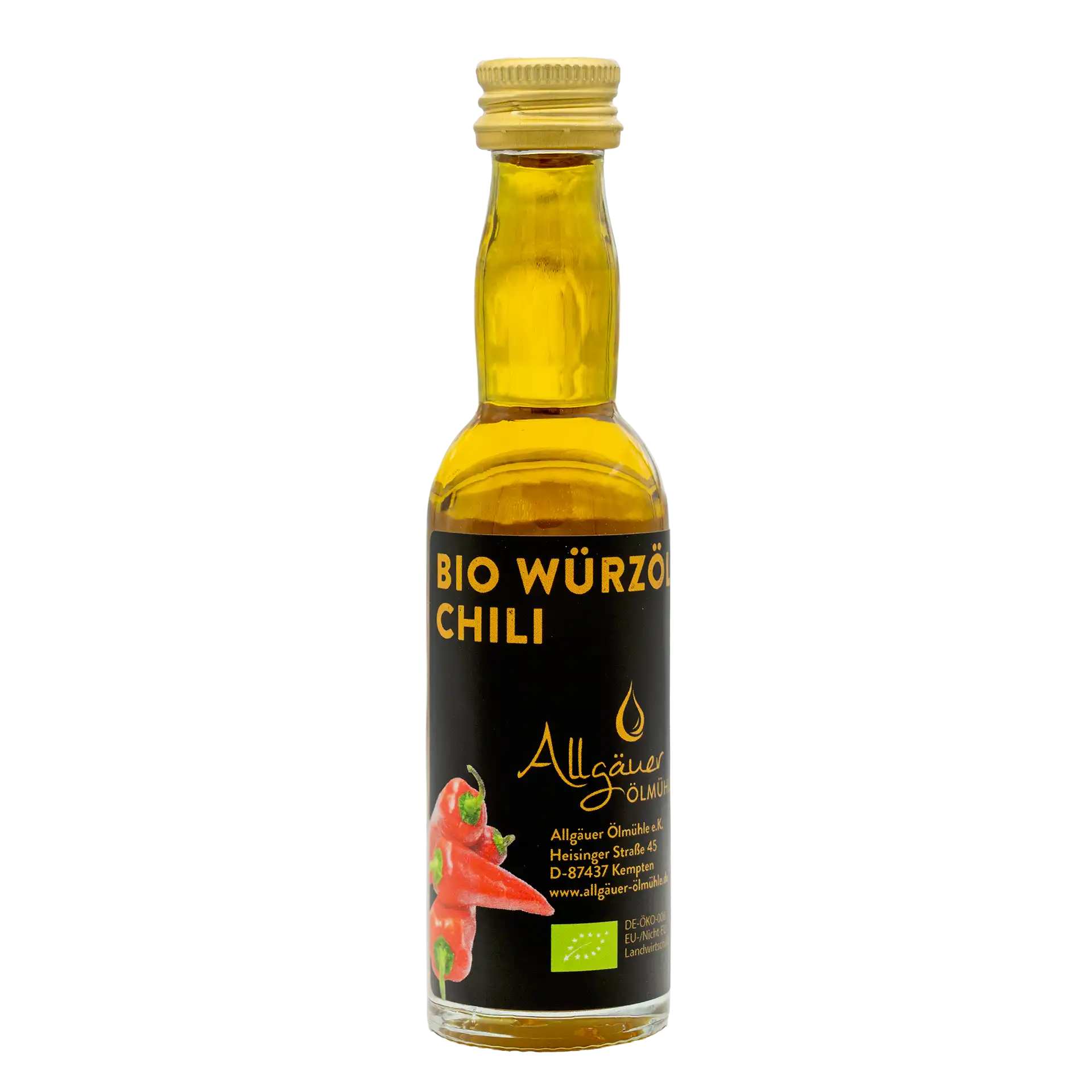 Allgäuer Ölmühle Bio Würzöl Chili 40 ml Flasche