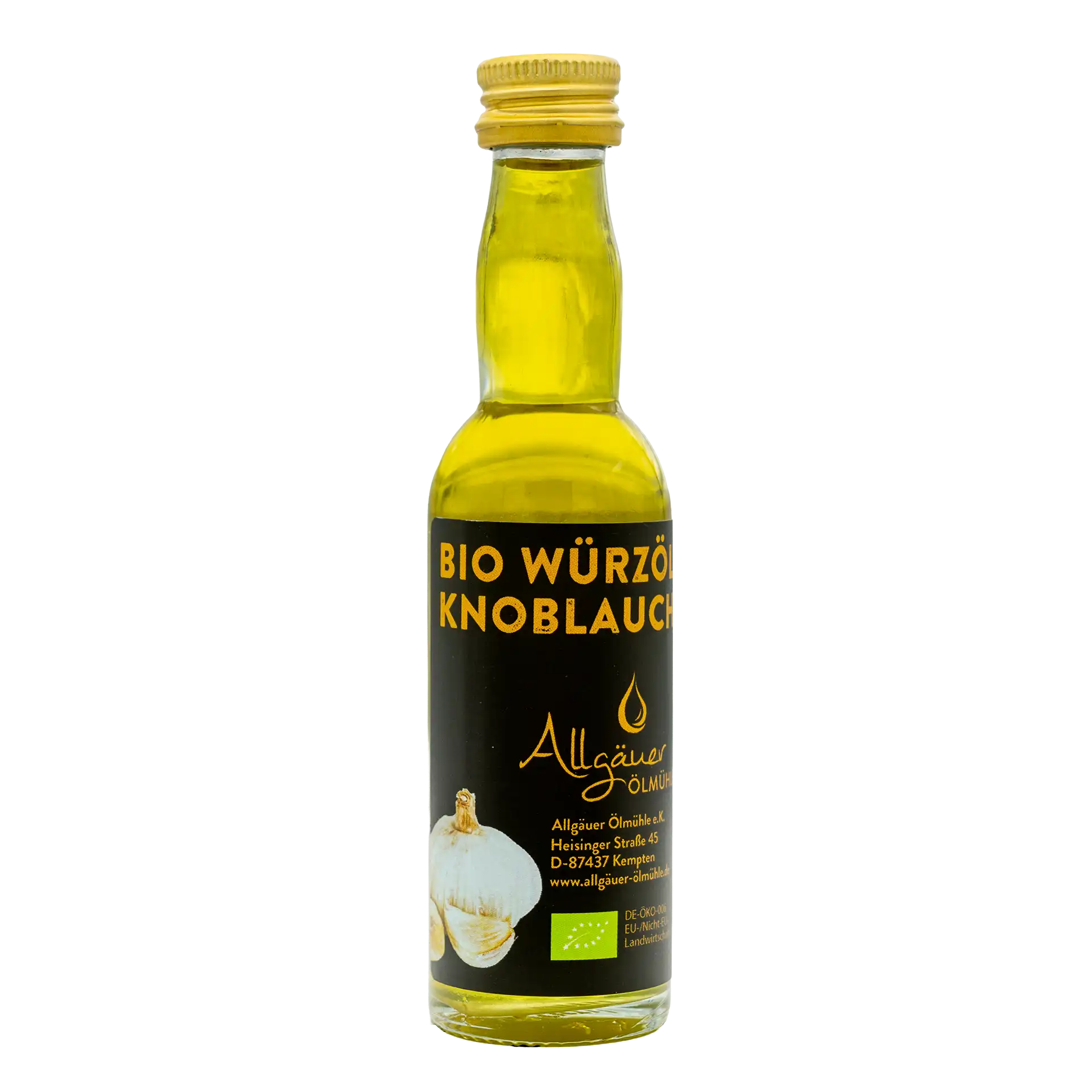 Allgäuer Ölmühle Bio Würzöl Knoblauch 40 ml Flasche