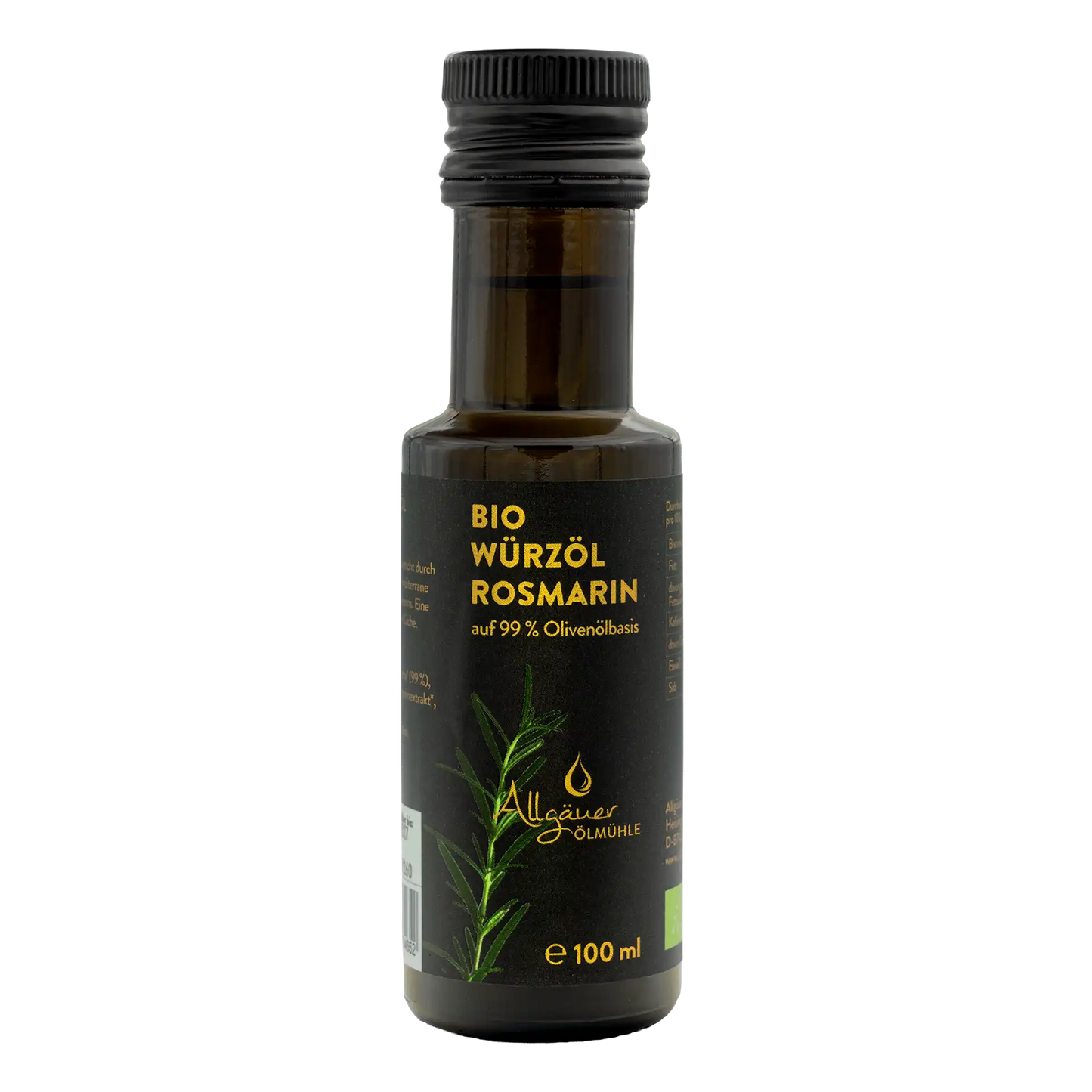 Allgäuer Ölmühle Bio Würzöl Rosmarin 100 ml Flasche