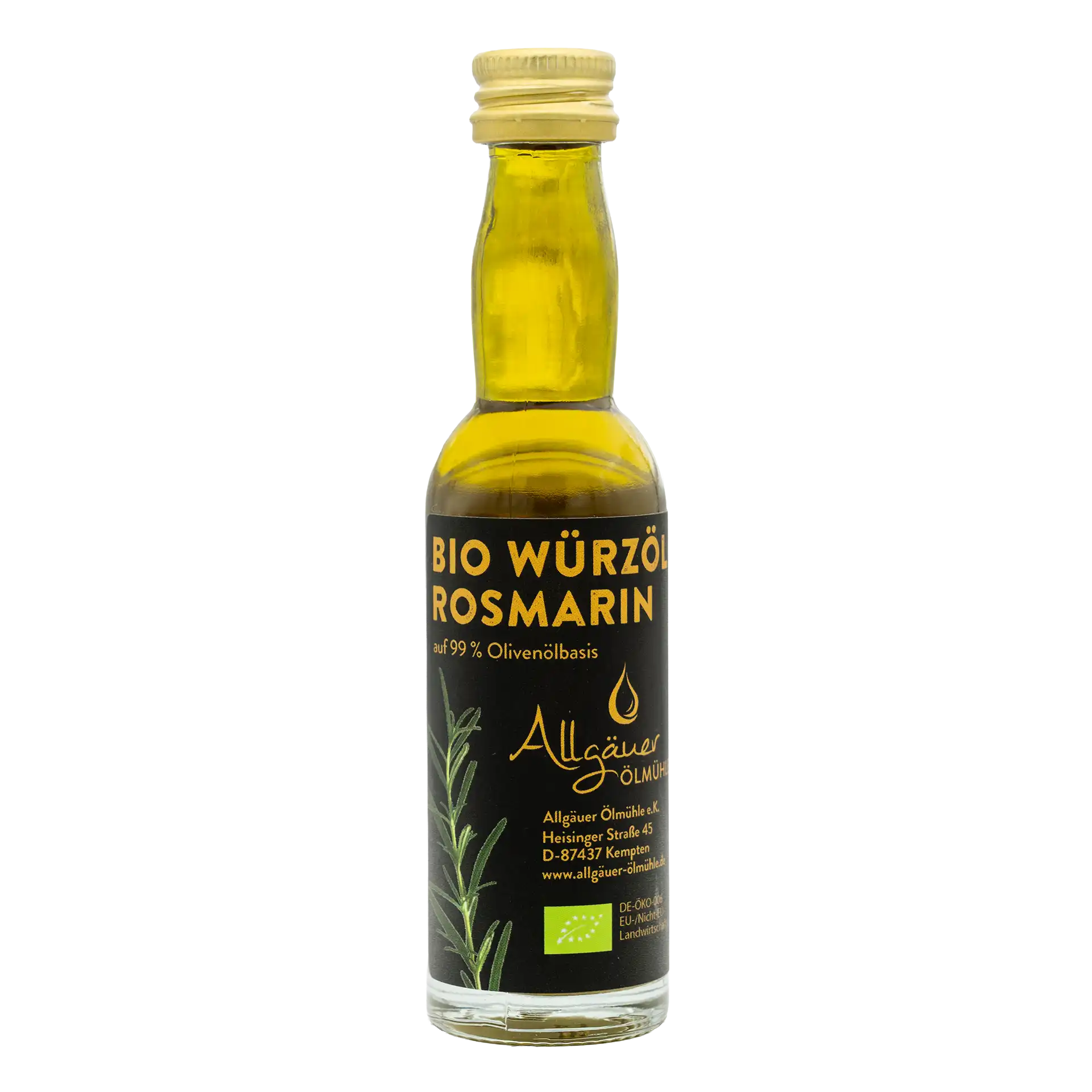 Allgäuer Ölmühle Bio Würzöl Rosmarin 40 ml Flasche