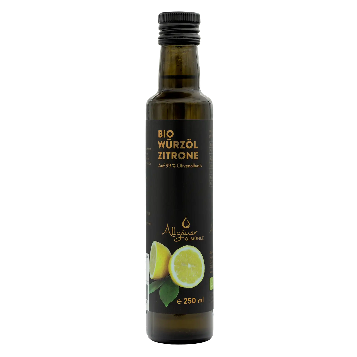 Allgäuer Ölmühle Bio Würzöl Zitrone 250 ml Flasche