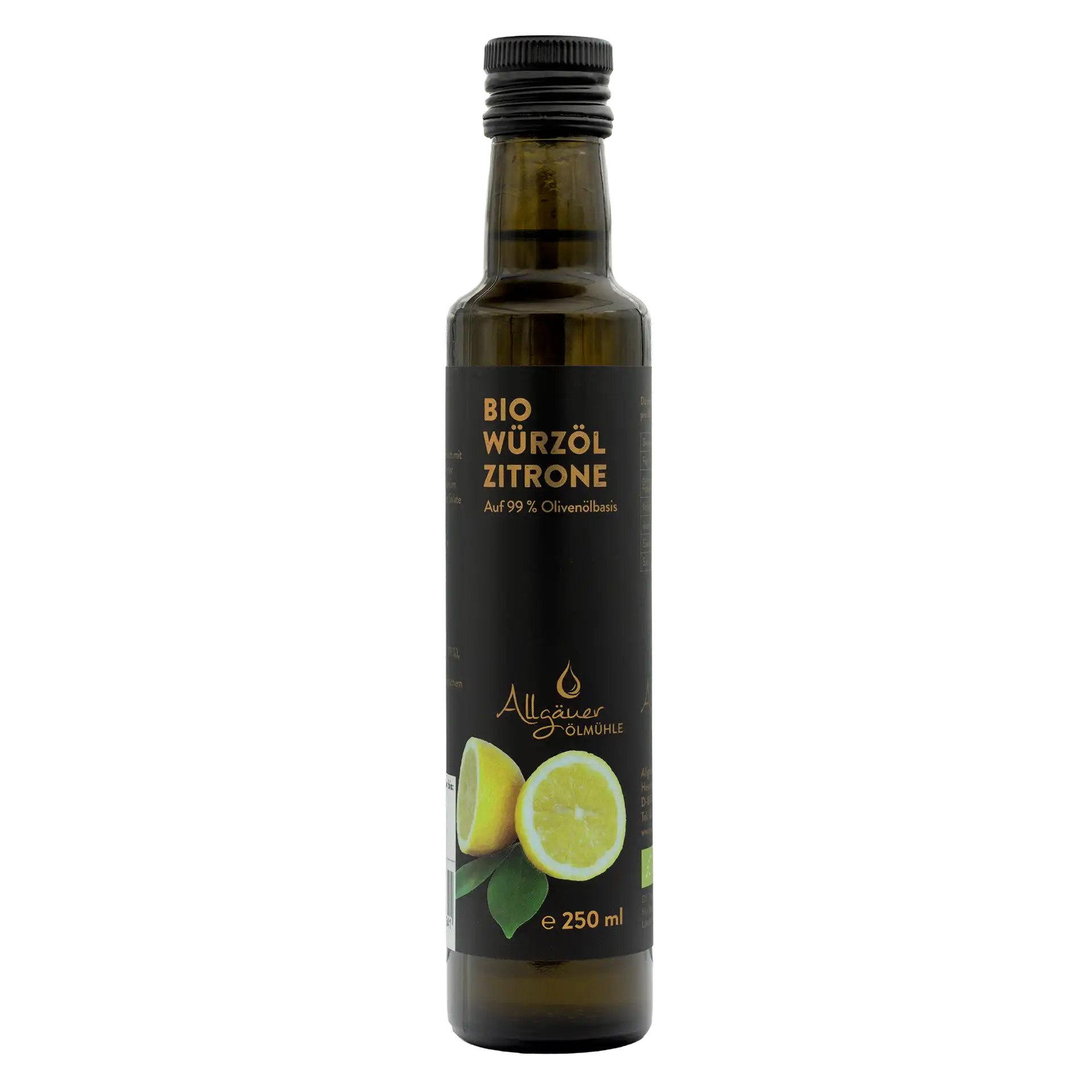 Allgäuer Ölmühle Bio Würzöl Zitrone 250 ml Flasche