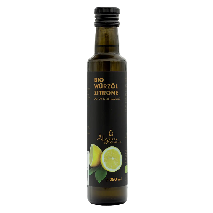 Allgäuer Ölmühle Bio Würzöl Zitrone 250 ml Flasche
