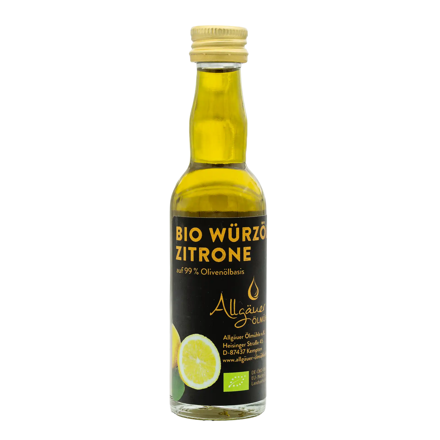 Allgäuer Ölmühle Bio Würzöl Zitrone 40 ml Flasche