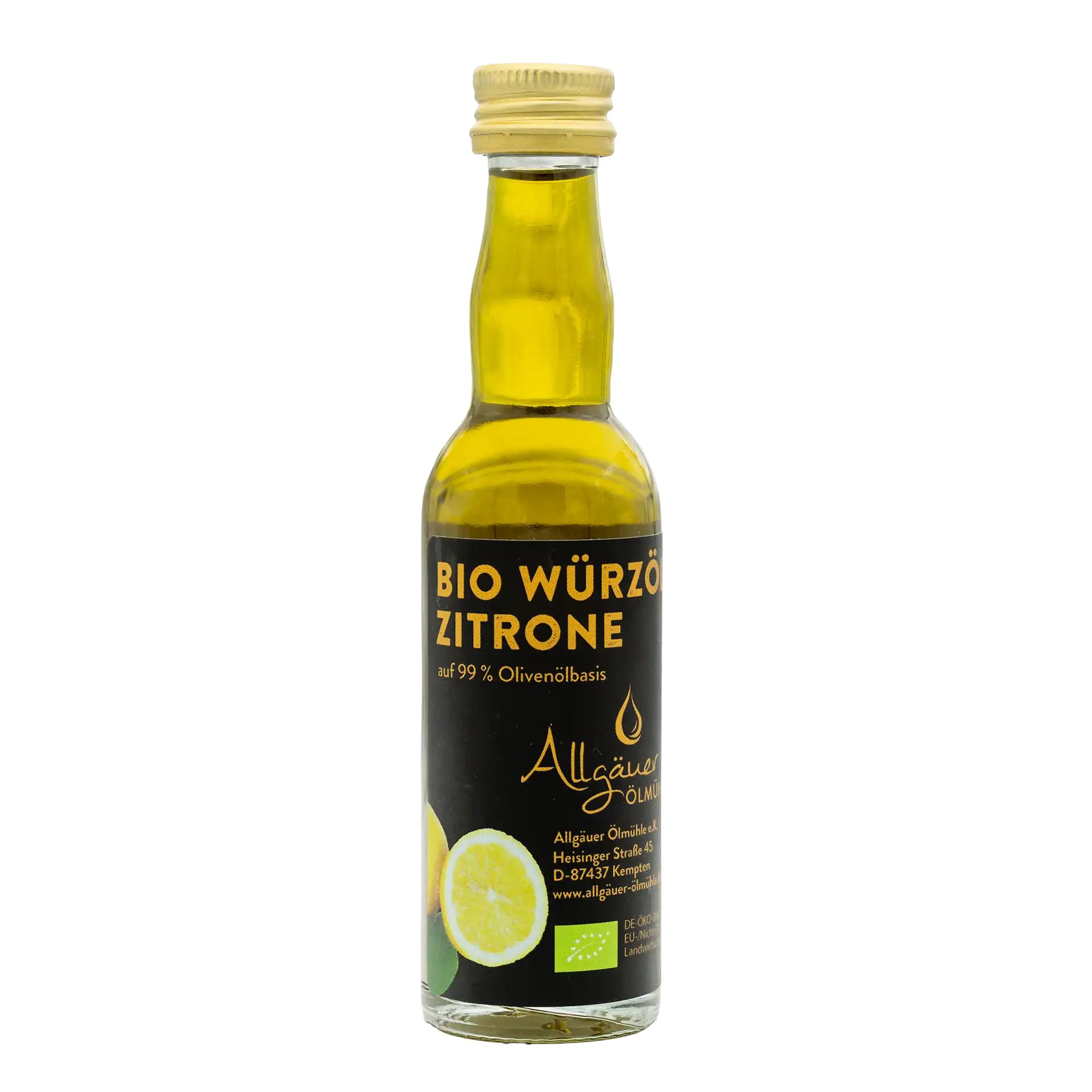 Allgäuer Ölmühle Bio Würzöl Zitrone 40 ml Flasche