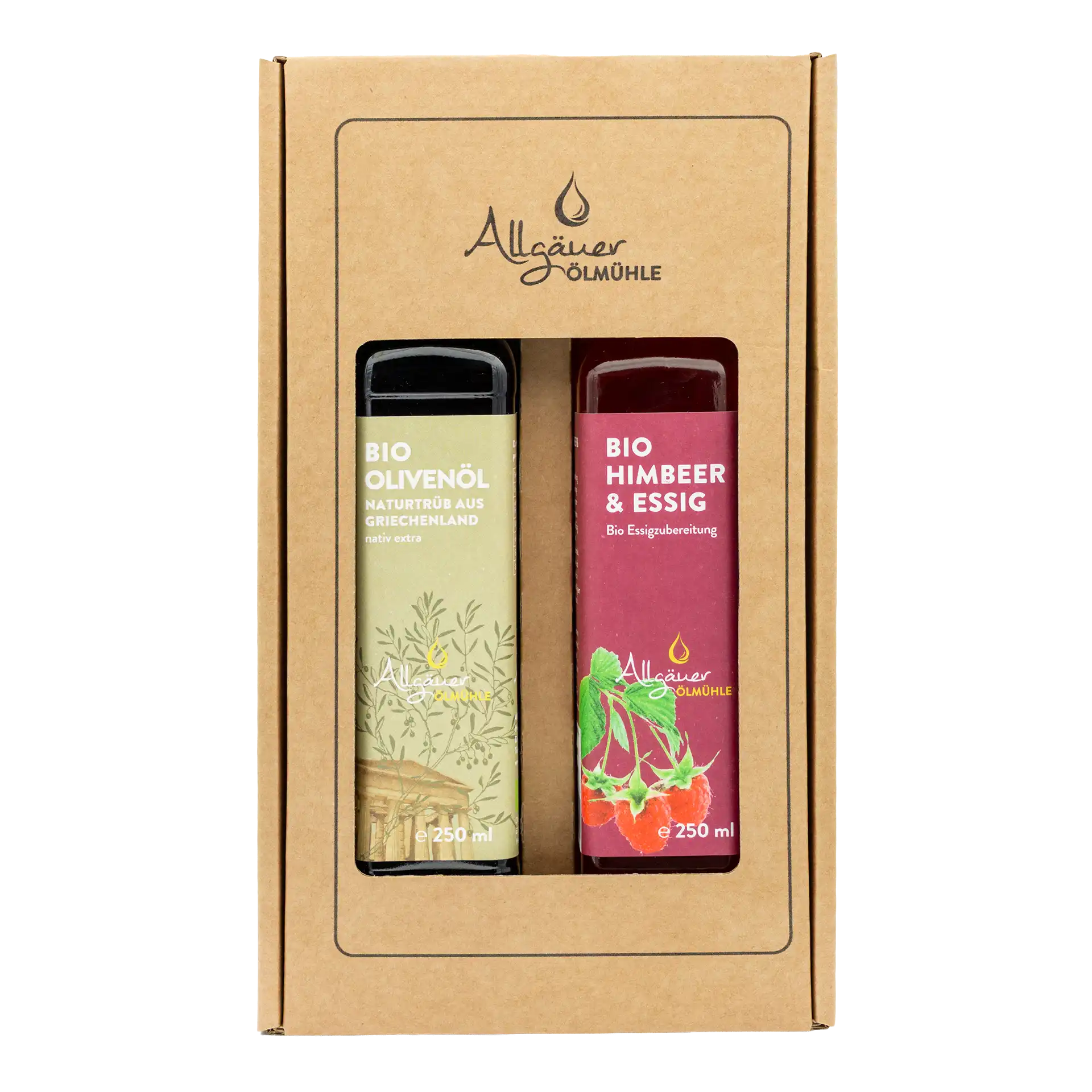 Allgäuer Ölmühle Bio Selection Geschenkbox mit 2 250 ml Flaschen