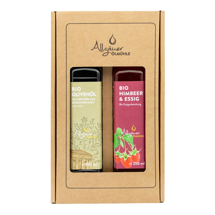 Allgäuer Ölmühle Bio Selection Geschenkbox mit 2 250 ml Flaschen